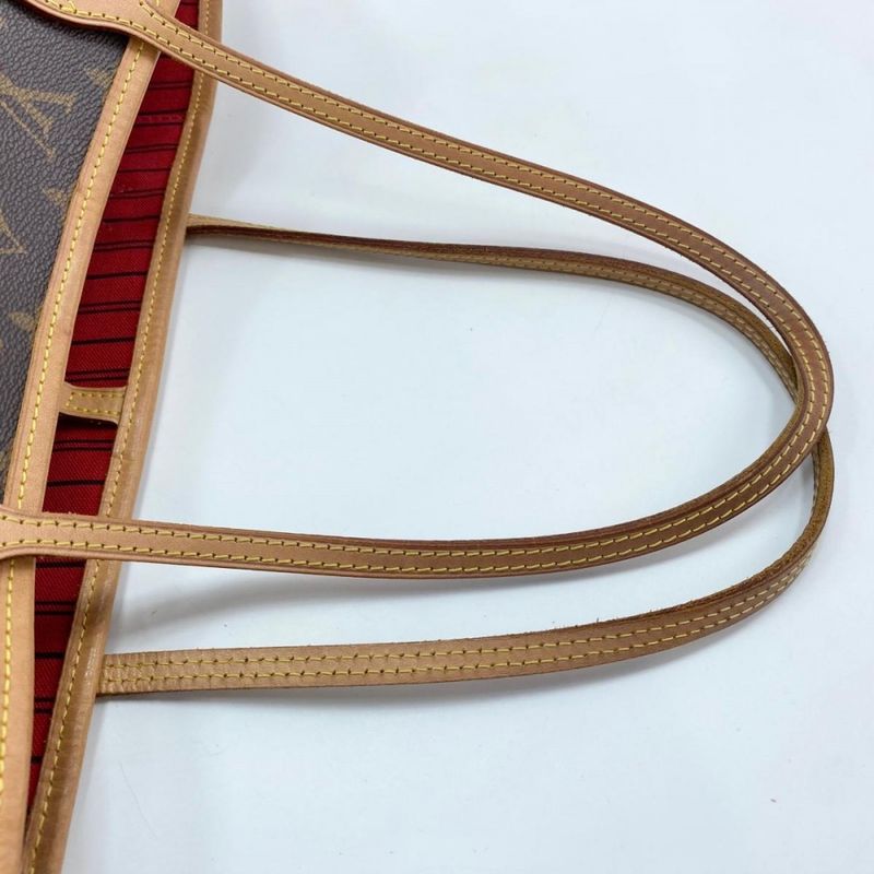 Louis Vuitton Tote Women's Handbag Shoulder Neverfull MM With Pouch Louis