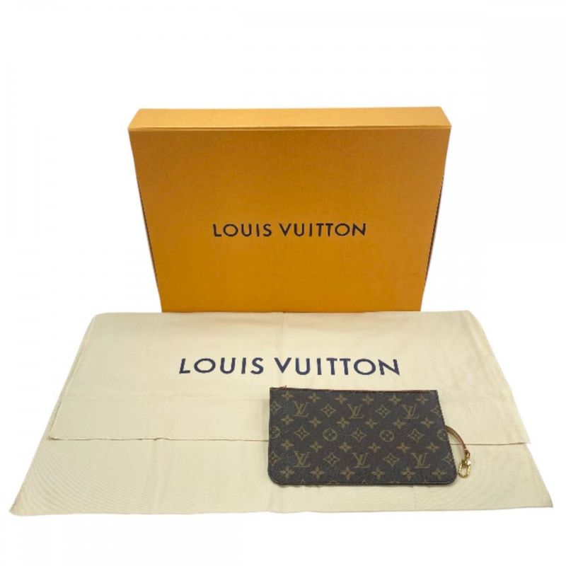 Louis Vuitton Tote Women's Handbag Shoulder Neverfull MM With Pouch Louis