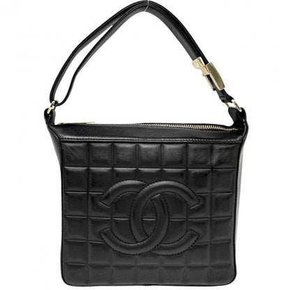 Chanel Handbag Women's Choco Bar Coco Mark Semi Shoulder Bag Chanel Leather