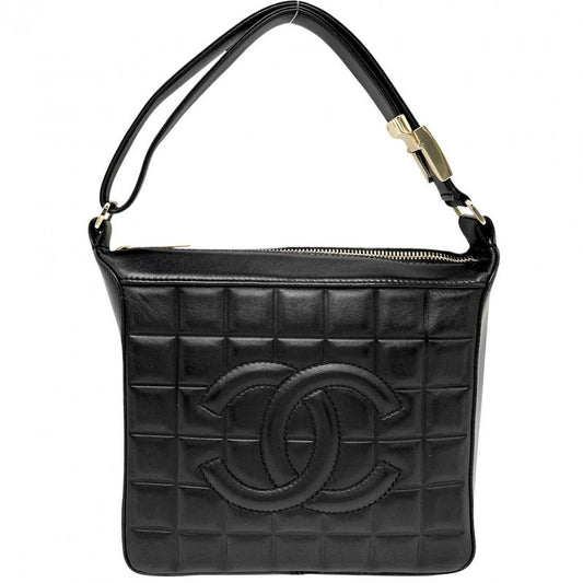 Chanel Handbag Women's Choco Bar Coco Mark Semi Shoulder Bag Chanel Leather