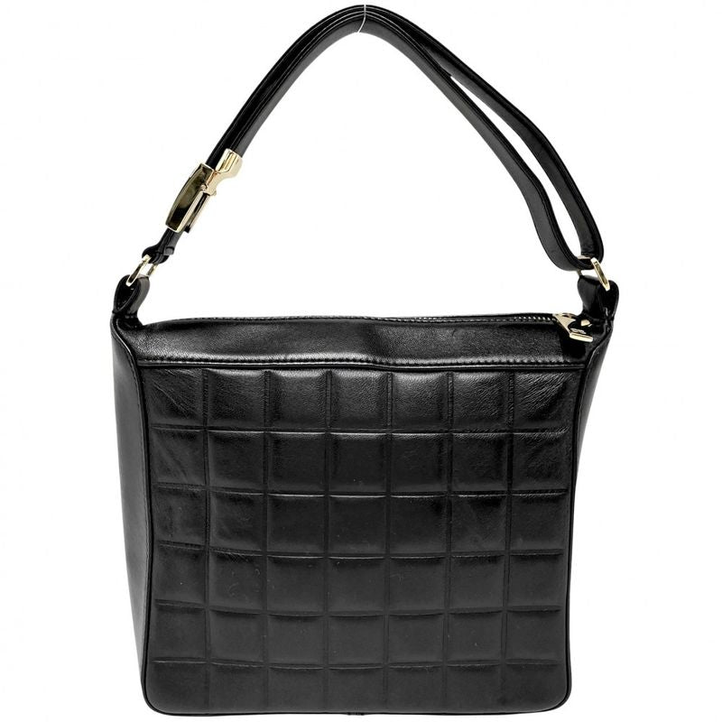 Chanel Handbag Women's Choco Bar Coco Mark Semi Shoulder Bag Chanel Leather