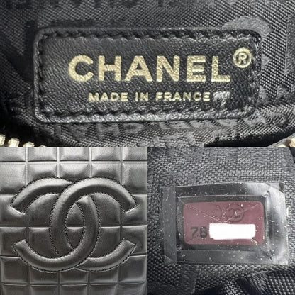 Chanel Handbag Women's Choco Bar Coco Mark Semi Shoulder Bag Chanel Leather