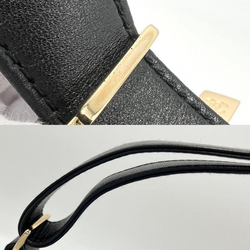 Chanel Handbag Women's Choco Bar Coco Mark Semi Shoulder Bag Chanel Leather