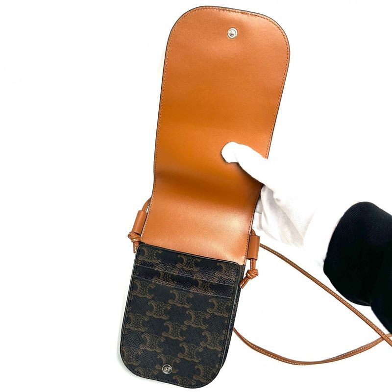 Celine Shoulder Bag Women Triomphe Phone Pouch Phone Shoulder Crossbody Celine