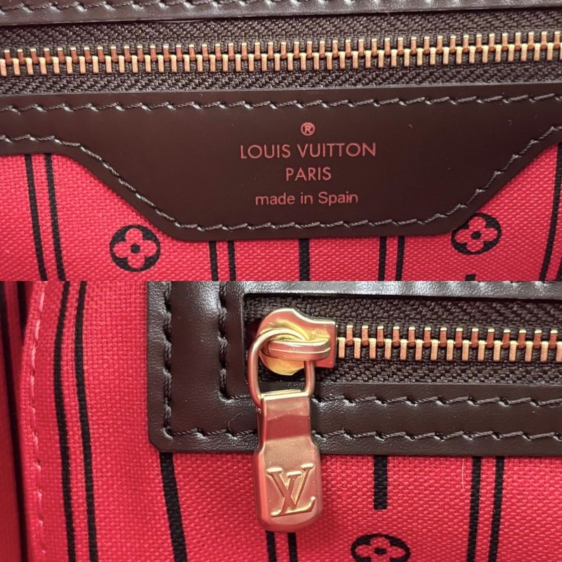 Louis Vuitton Tote Women's Neverfull MM Handbag Shoulder Louis Vuitton N51105