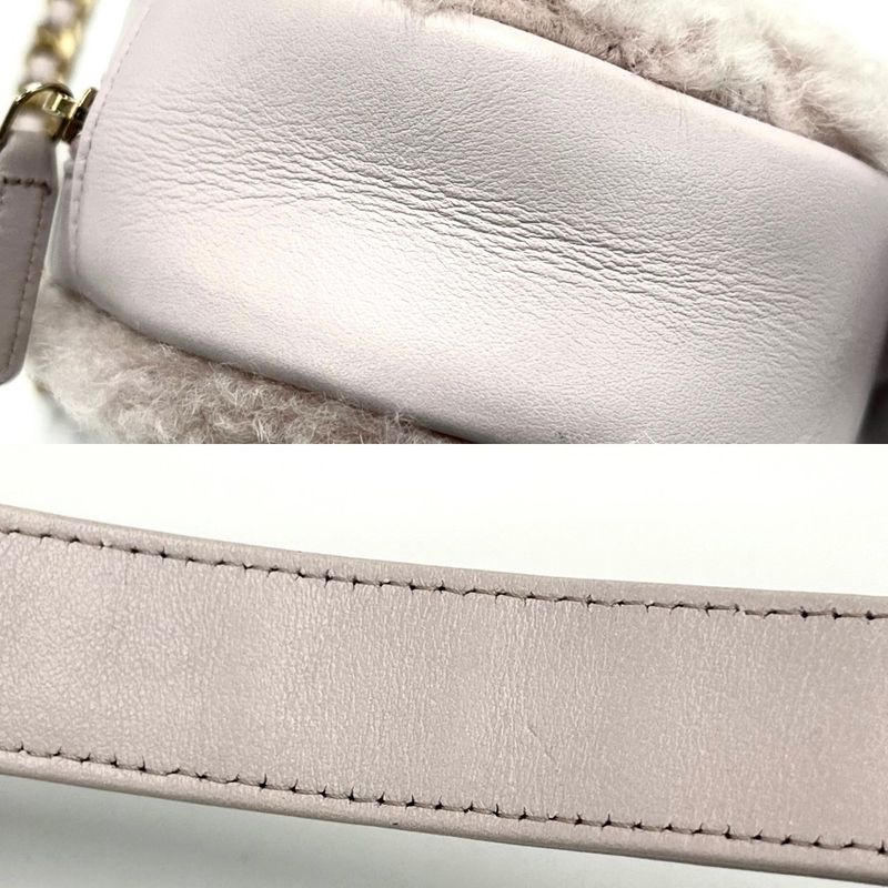 Chanel Shoulder Bag Women's Chanel 19 Round Coco Mark Chain Crossbody 2WAY Mini