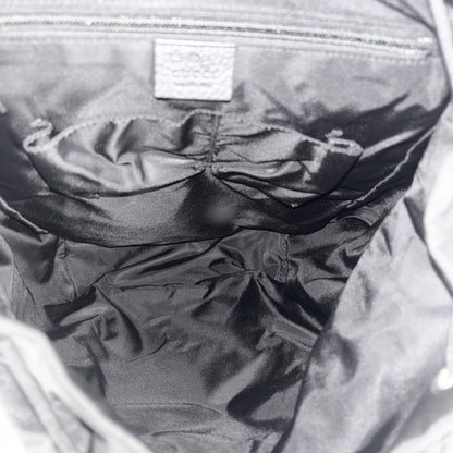 Gucci Backpack Men's GG Nylon Backpack Bag Gucci 510336 Nylon Leather Black