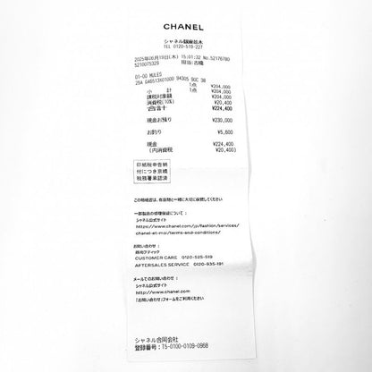 Chanel Sandals Women's Coco Mark Matelasse Thick Soled Mules 38 Size Approx