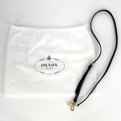 Prada 2WAY Women's Gather Nappa Gaufre Handbag Shoulder Bag Shoulder Crossbody