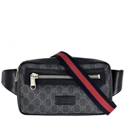Gucci Waist Bag Men Belt Bag Body Bag Web Stripe Small Gucci 474293 GG Supreme