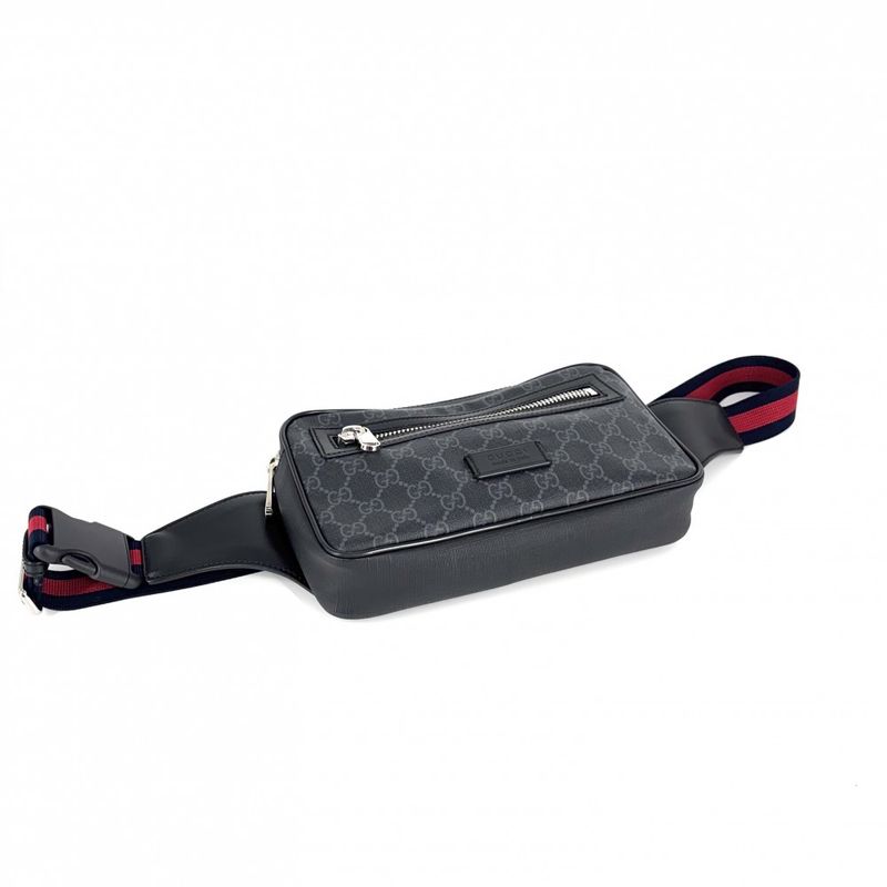 Gucci Waist Bag Men Belt Bag Body Bag Web Stripe Small Gucci 474293 GG Supreme