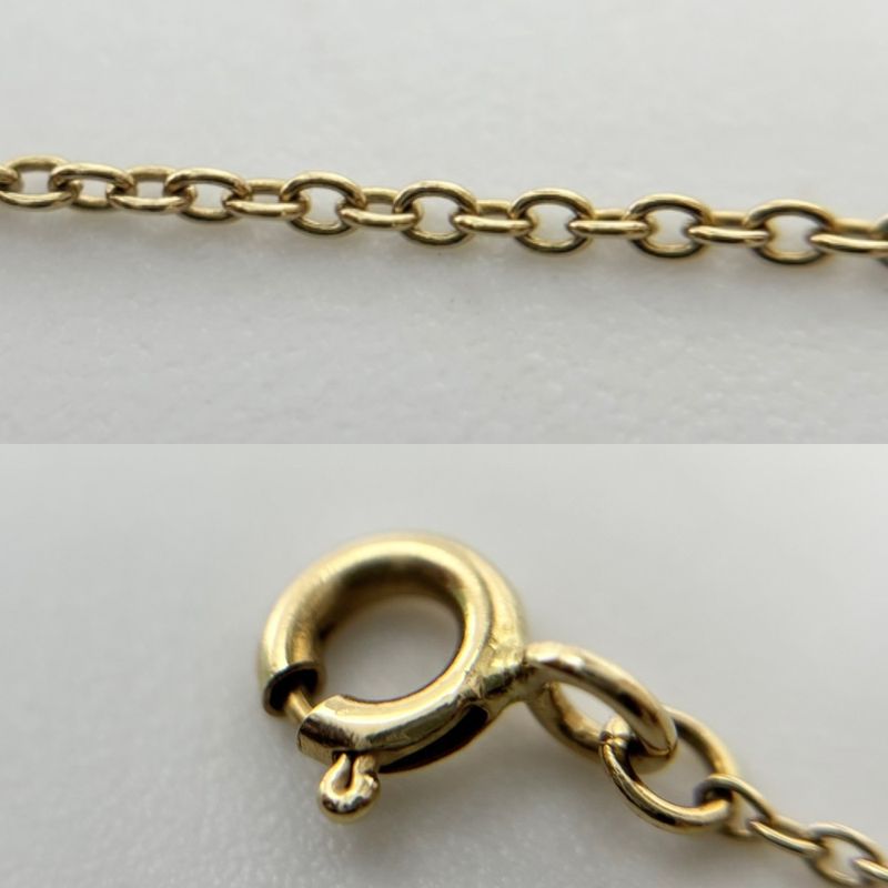 Tiffany & Co Necklace Women's Cross Stitch Jewelry Accessories 18k YG Au750