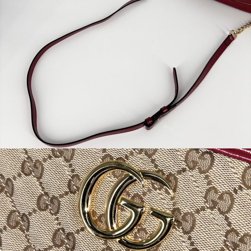 Gucci Shoulder Bag Women's GG Marmont Small Camera Bag Quilted Shoulder