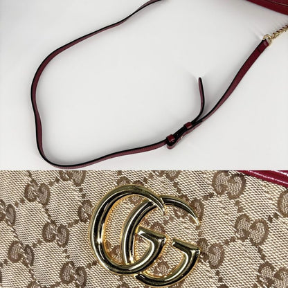 Gucci Shoulder Bag Women's GG Marmont Small Camera Bag Quilted Shoulder