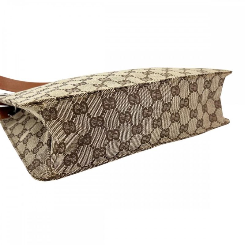 Gucci Shoulder Bag Women Shoulder Crossbody GG Canvas Gucci 120841 Beige Orange