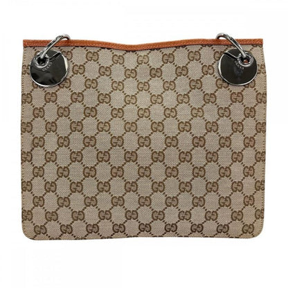 Gucci Shoulder Bag Women Shoulder Crossbody GG Canvas Gucci 120841 Beige Orange
