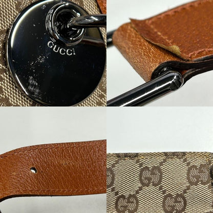 Gucci Shoulder Bag Women Shoulder Crossbody GG Canvas Gucci 120841 Beige Orange