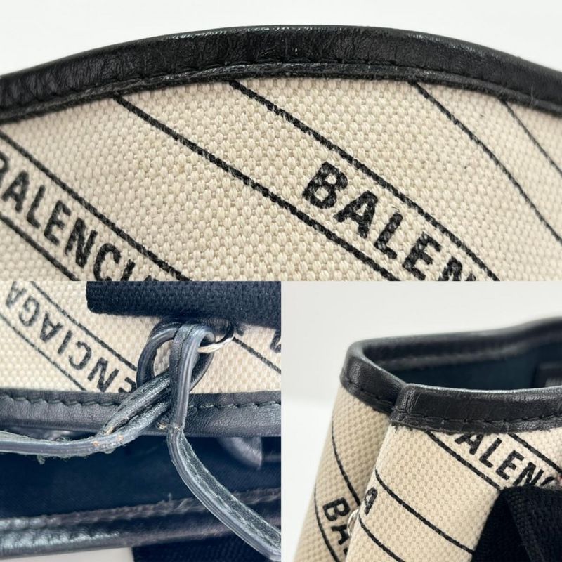 Balenciaga 2WAY Ladies Navy Cabas Su Crossbody Handbag Shoulder Bag XS Total