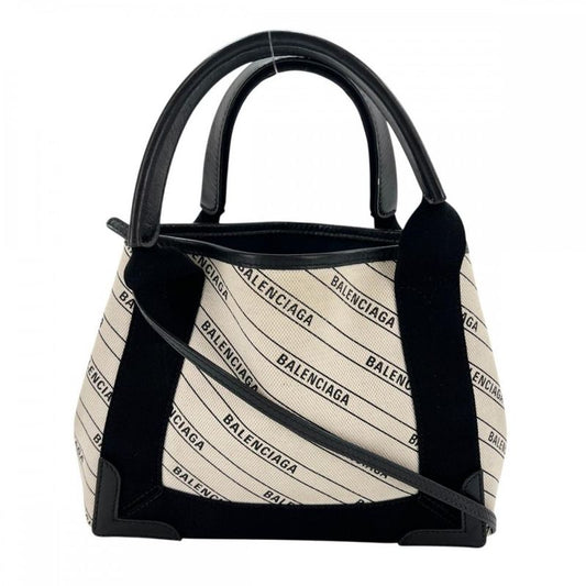 Balenciaga 2WAY Ladies Navy Cabas Su Crossbody Handbag Shoulder Bag XS Total