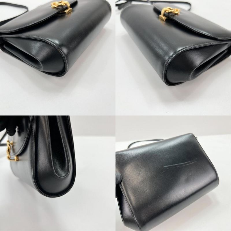 Gucci Shoulder Bag Women's Crossbody Old Gucci Pochette Vintage Gucci Black