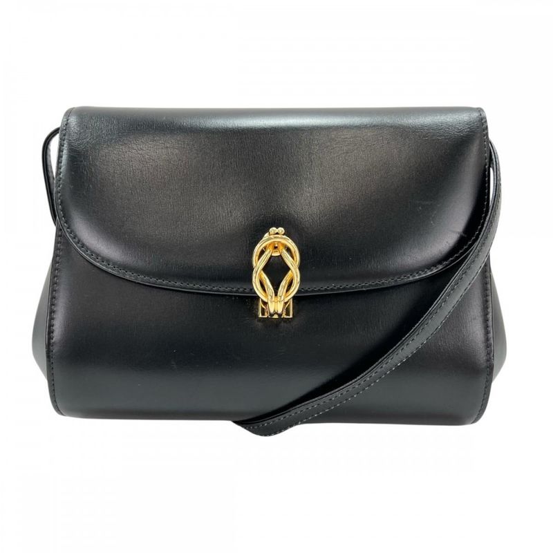 Gucci Shoulder Bag Women's Crossbody Old Gucci Pochette Vintage Gucci Black