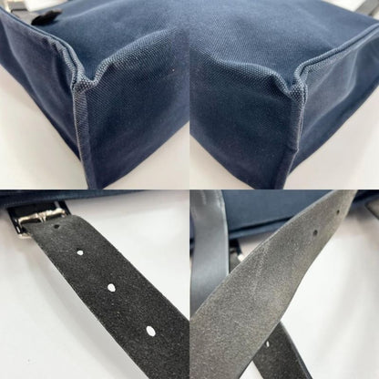 Hermes Tote Bag Men Shoulder Ettrivière Shopping Hermes T Engraved Navy Black