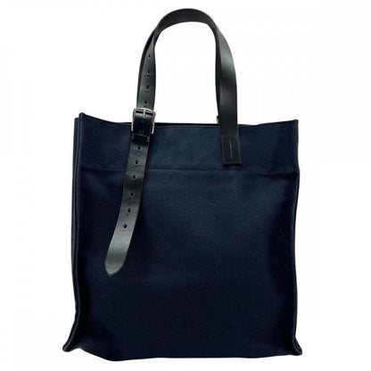 Hermes Tote Bag Men Shoulder Ettrivière Shopping Hermes T Engraved Navy Black
