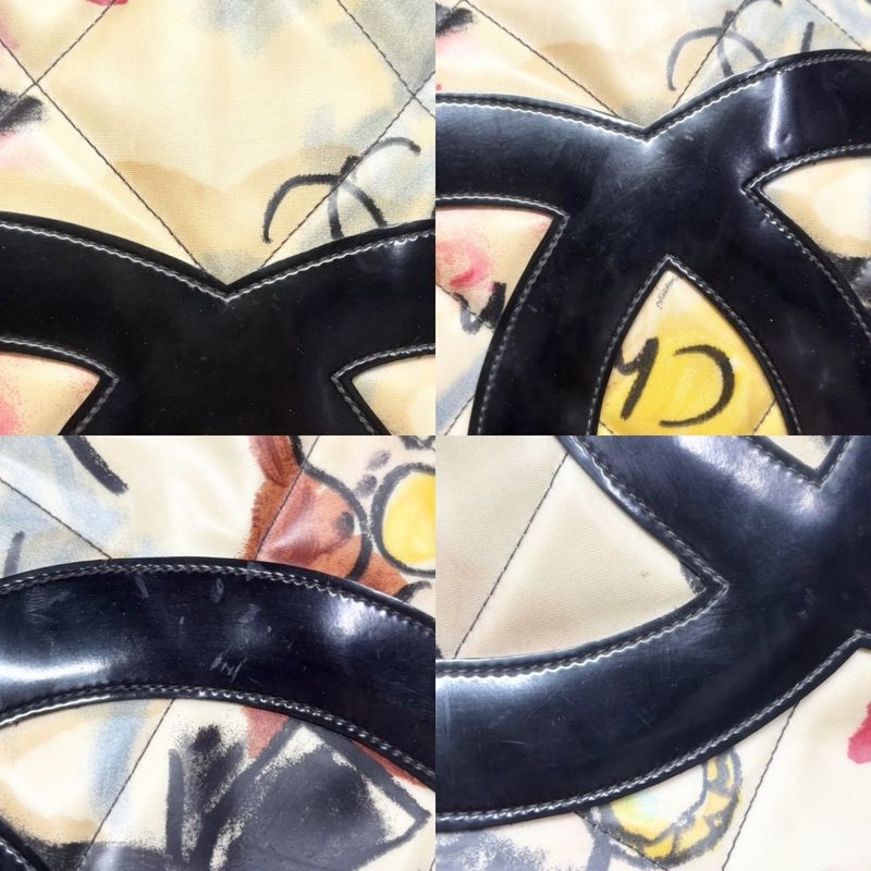 Chanel Tote Women Handbag Shoulder Chain Decacoco Matelasse Coco Mark Chanel