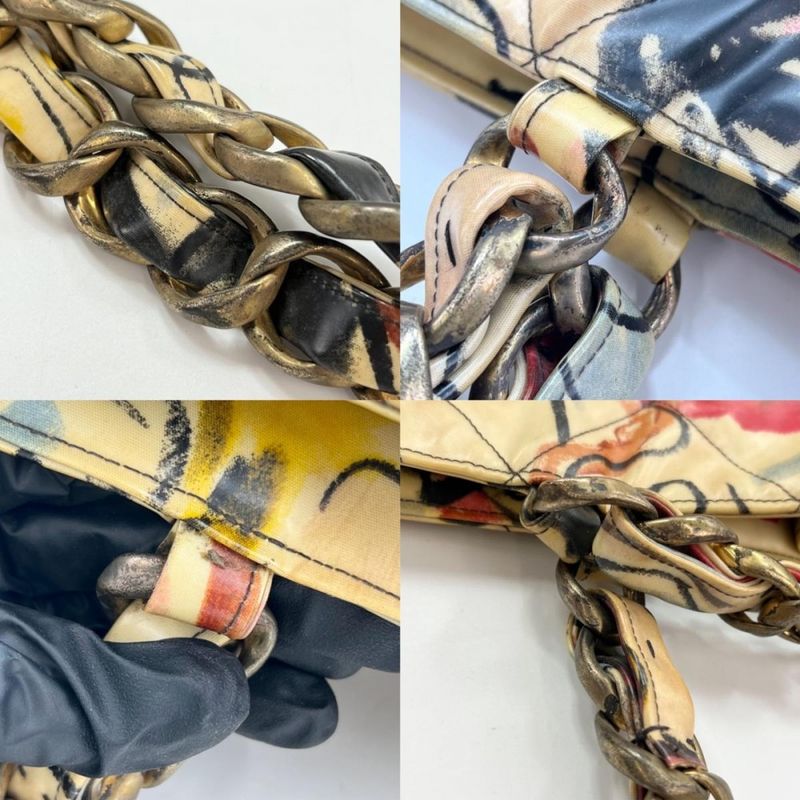 Chanel Tote Women Handbag Shoulder Chain Decacoco Matelasse Coco Mark Chanel