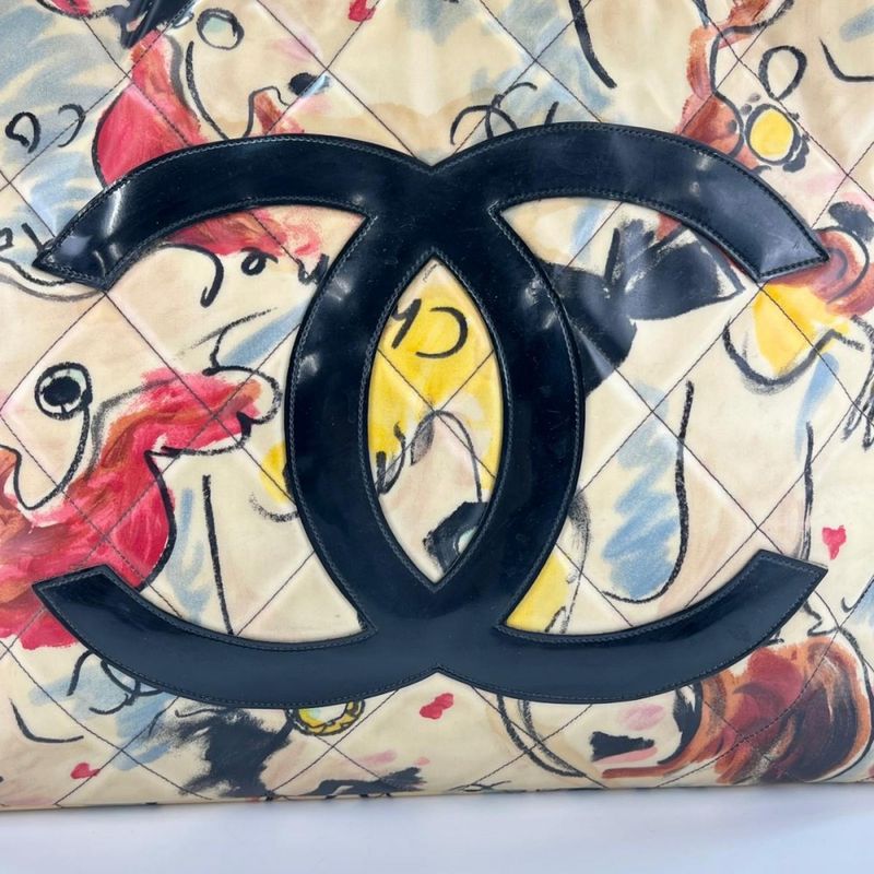 Chanel Tote Women Handbag Shoulder Chain Decacoco Matelasse Coco Mark Chanel