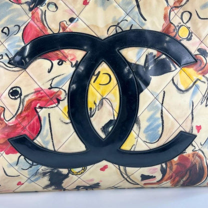 Chanel Tote Women Handbag Shoulder Chain Decacoco Matelasse Coco Mark Chanel