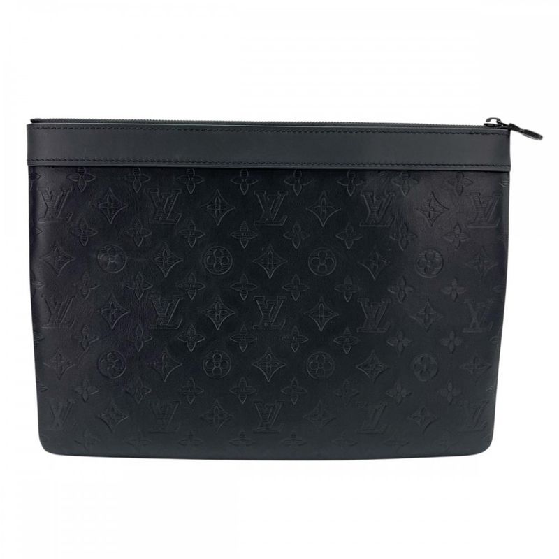 Louis Vuitton Clutch Bag Men Second Bag Pochette Dis Cabas Lee Monogram Shadow