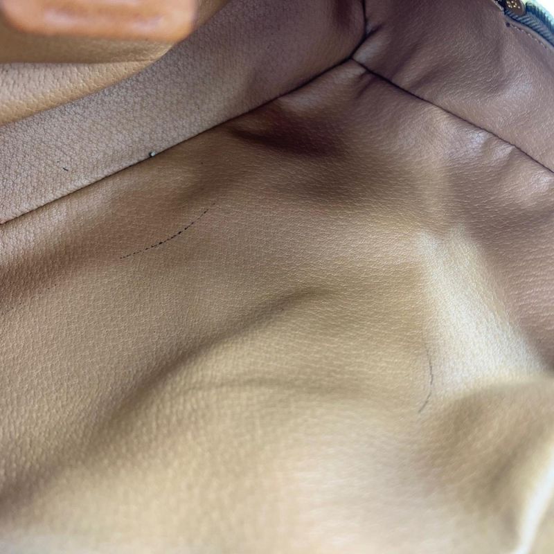 Celine Handbag Women's Vintage Macadam Handbag Mini Boston Celine Leather Brown