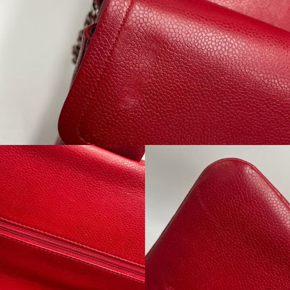 Chanel Shoulder Bag Women's Deca Matelasse 30 Coco Mark Turnlock Double Chain