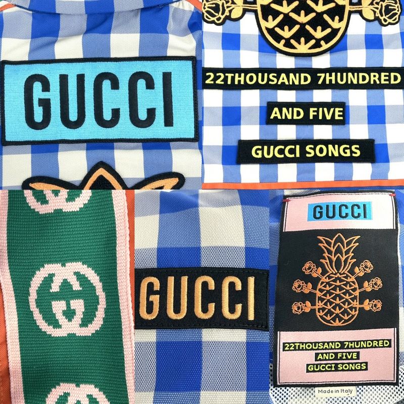 Gucci Outerwear Men's Pineapple Gingham Check Jacket Apparel Clothing Gucci 44