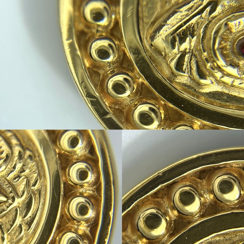 Chanel Earrings Women's Accessories Vintage Owl Motif Chanel GP Gold Approx