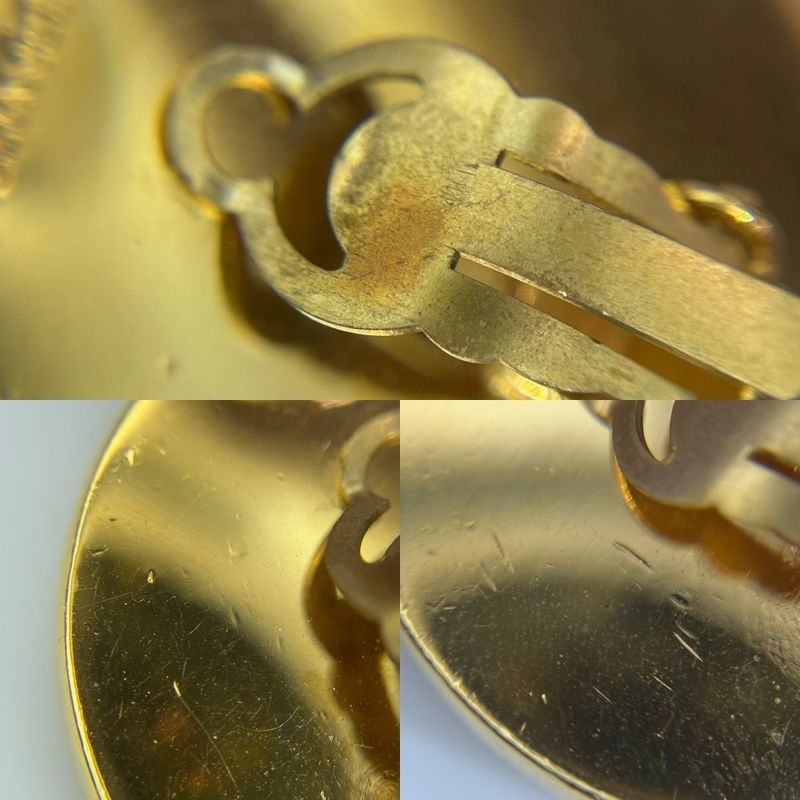 Chanel Earrings Women's Accessories Vintage Owl Motif Chanel GP Gold Approx