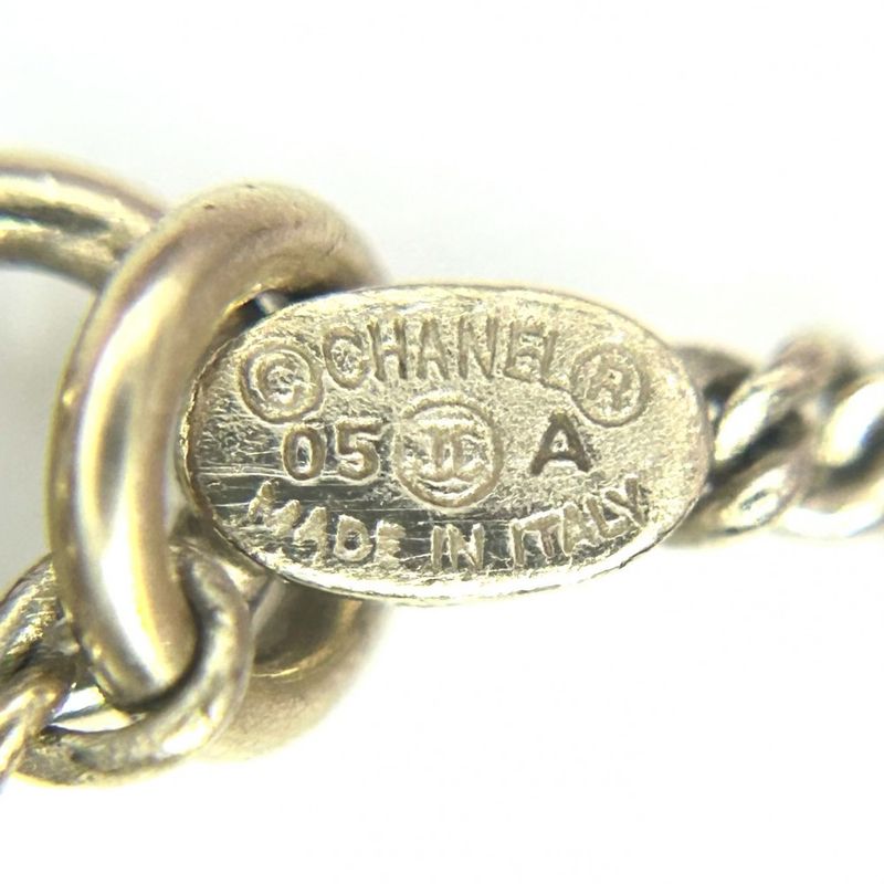 Chanel Necklace Ladies Coco Mark Matelasse Motif Accessories Bag Pendant Chanel