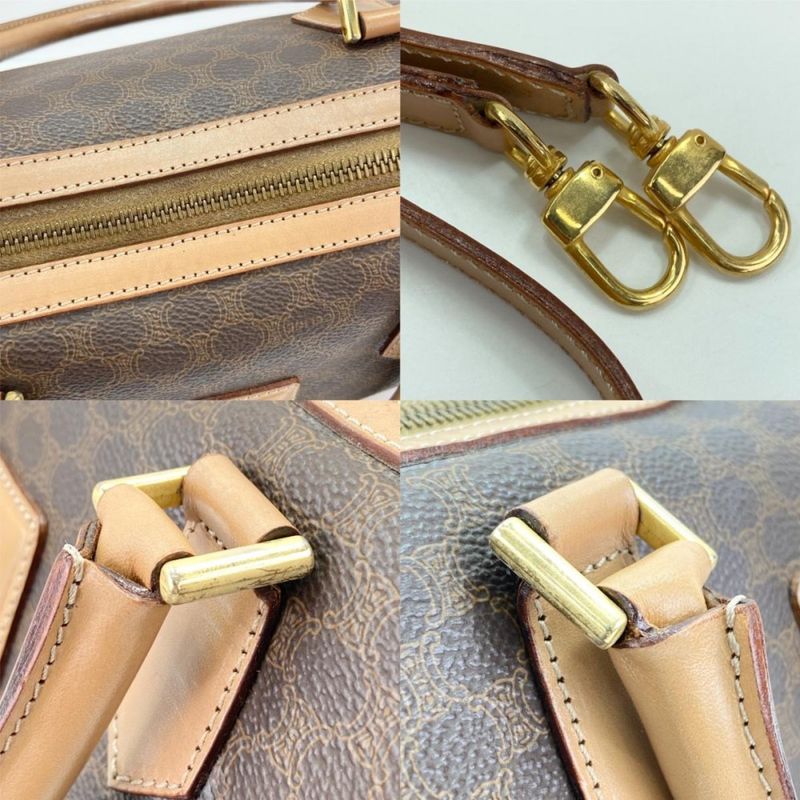 Celine 2WAY Ladies Crossbody Macadam Pattern Old Celine Handbag Shoulder Bag