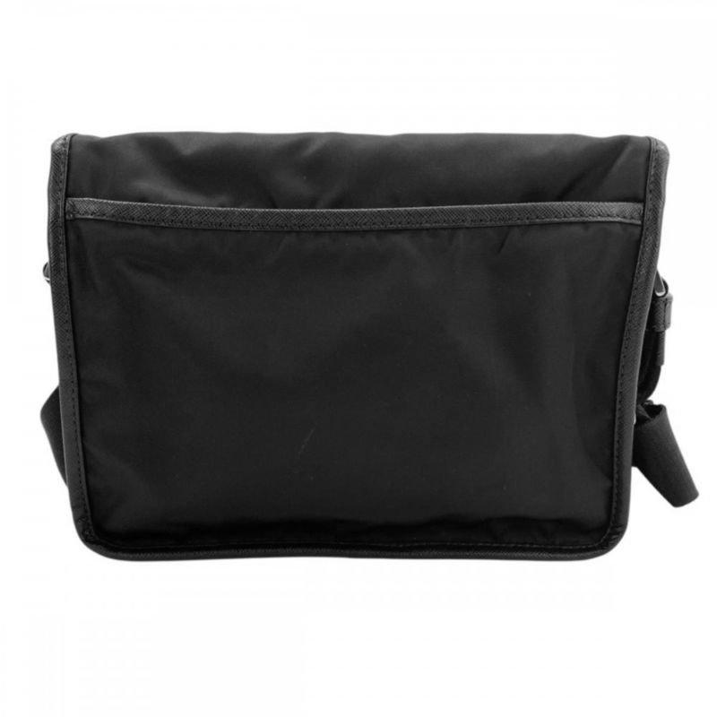 Prada Shoulder Bag Unisex Shoulder Crossbody Triangle Logo Flap Messenger Bag