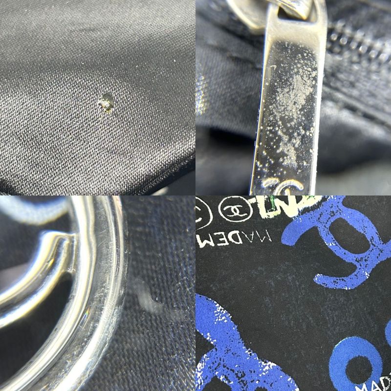 Chanel Handbag Women's Hawaii Limited Coco-mark Shoulder Chanel Canvas Black