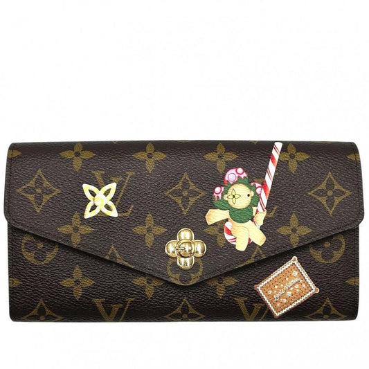 Louis Vuitton Women's Monogram Portefeuille Sarah NM Long Wallet Candy Factory