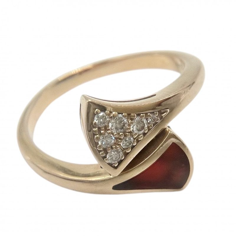 Bulgari Ring Ladies Teeva Dream Ring Jewelry Accessories 18k PG Bvlgari 18K