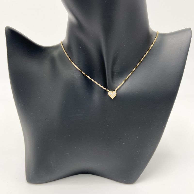 Tiffany & Co Necklace Women's Heart Jewelry Accessories Au750 18k Gold Tiffany