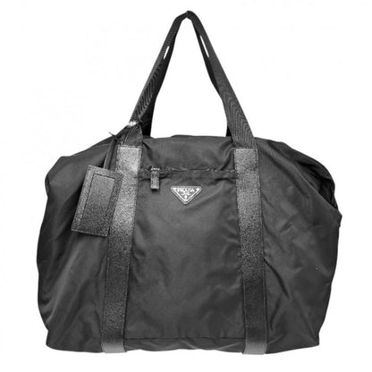 Prada Boston Bag Unisex Triangle Logo Tote Travel Bag Men Ladies Prada V49Z