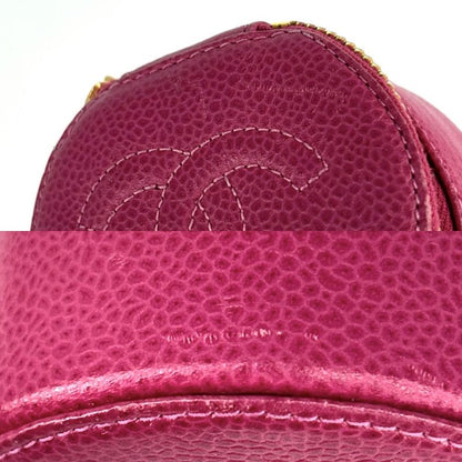 Chanel Pouch Jewelry Case Accessory Round Small Coco