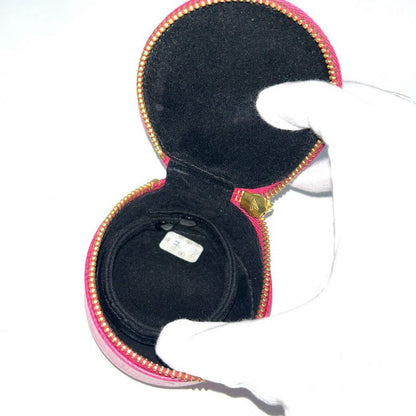 Chanel Pouch Jewelry Case Accessory Round Small Coco