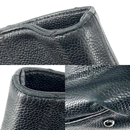 Chanel Handbag Women's Chocobar Shoulder Tote Bag Chanel Leather Black Silver