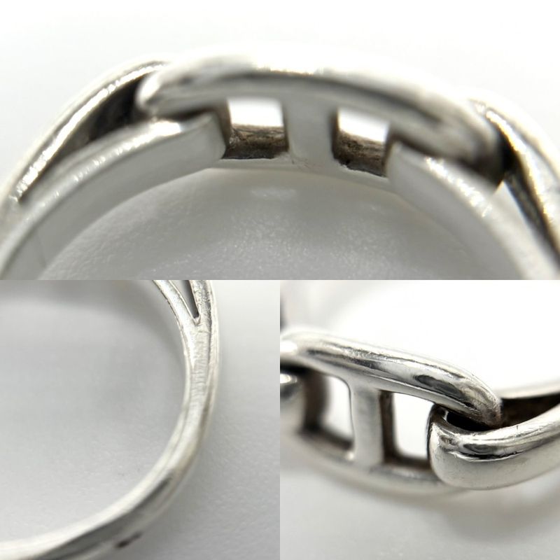 Hermes Rings Womens Chaine Dancre Ring Accessory Jewelry Small Size 50