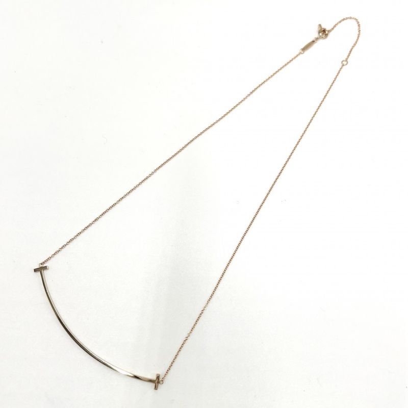 Tiffany & Co Necklace Ladies Tiffany & Cot Smile Pendant Large Jewelry Accessori